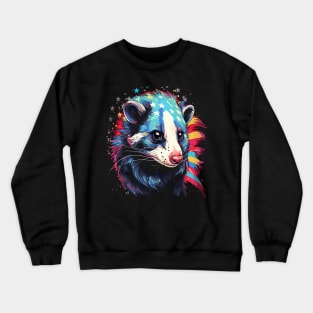 Patriotic Opossum Crewneck Sweatshirt